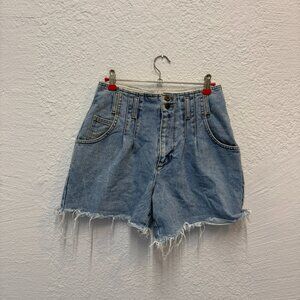 bdg pleated high rise shorts